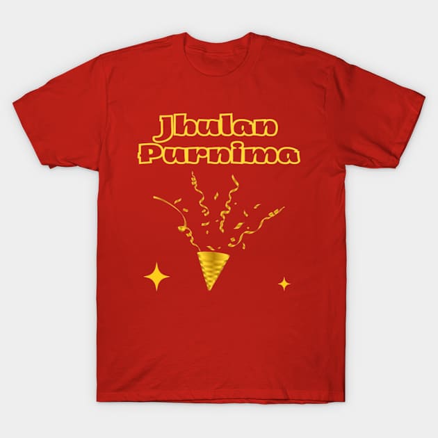 Indian Festivals - Jhulan Purnima T-Shirt by Bharat Parv